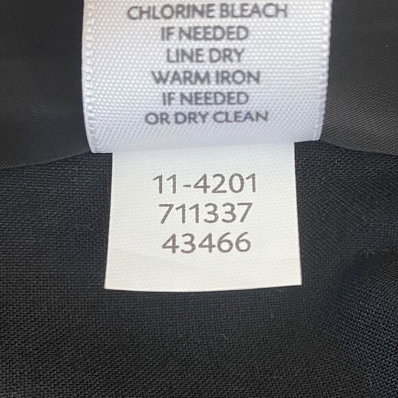 J.Jill Ponte Double Button Blazer Jacker Women's Size 4 Black Wool Blend Formal - Picture 10 of 12